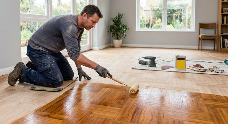 Parquet Floor Refinishing in Overland Park, KS
