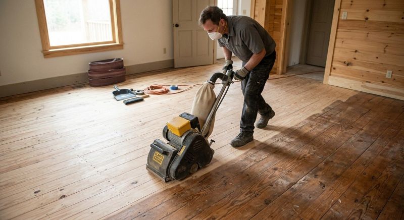 Pine Floor Refinishing in Overland Park, KS