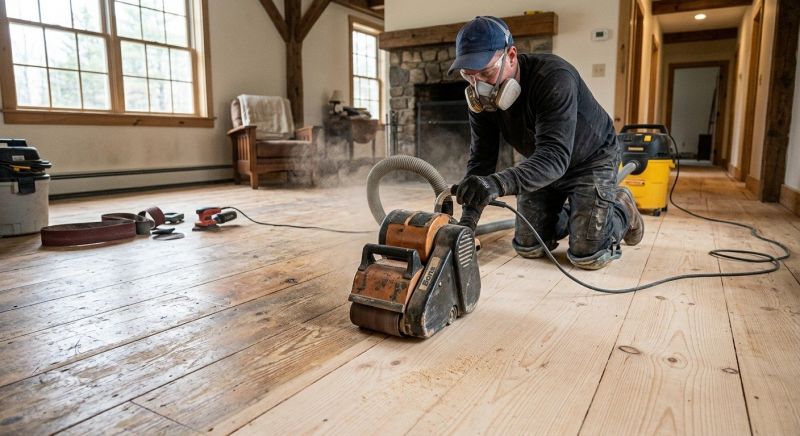 Pine Floor Refinishing in Alpharetta, GA