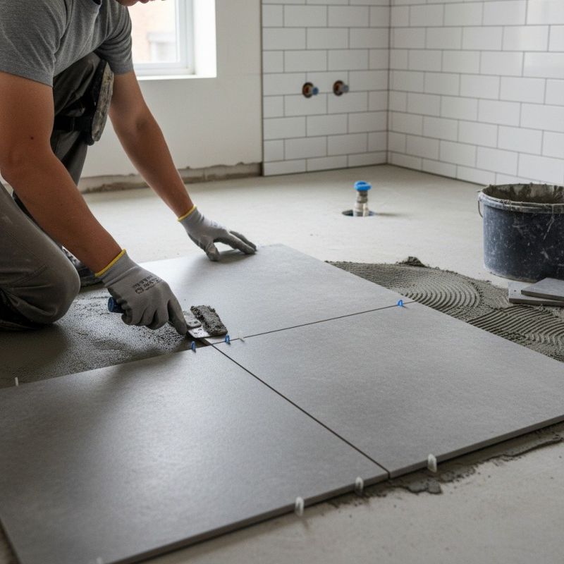 Slate Tile Floor Installation in Loudoun County, VA
