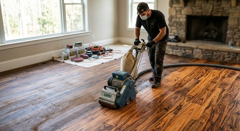 Teak Floor Refinishing in Overland Park, KS