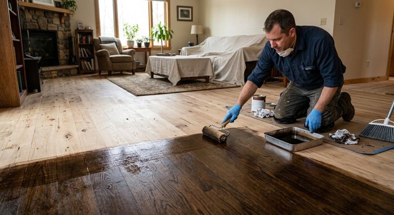 Hardwood Floor Staining in Kansas City, KS