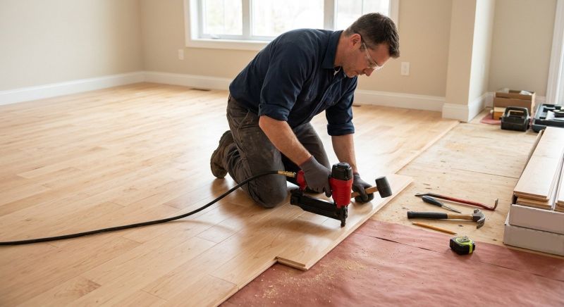 Hickory Floor Installation in Fort Worth, TX