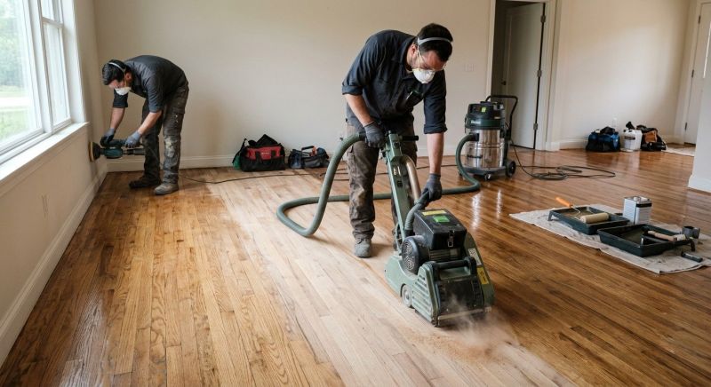 Pine Floor Refinishing in Olathe, KS