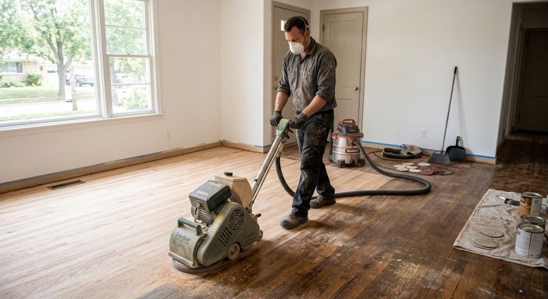 Walnut Floor Refinishing in Overland Park, KS