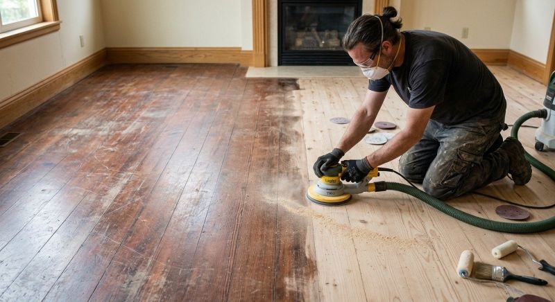 Walnut Floor Refinishing in Alpharetta, GA