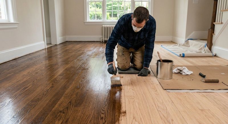 Wood Floor Staining in Kansas City, KS